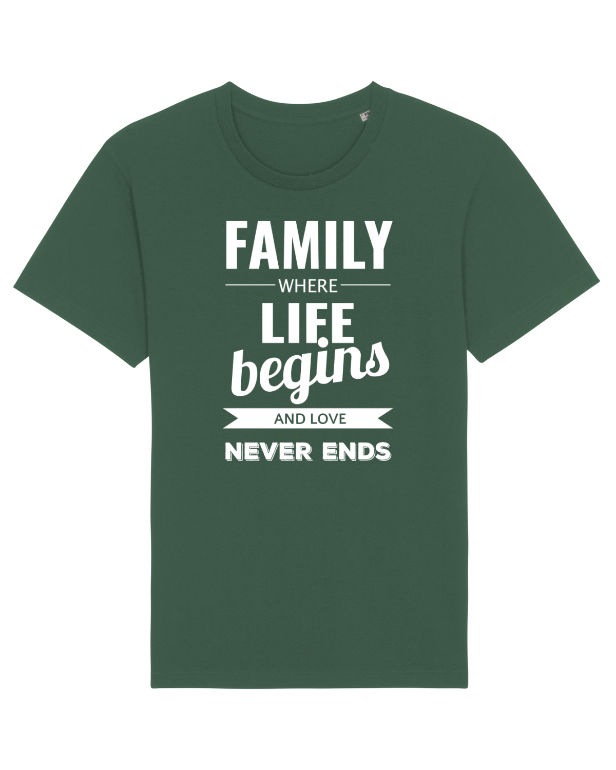 Tricou mânecă scurtă Unisex Rocker Bottle Green