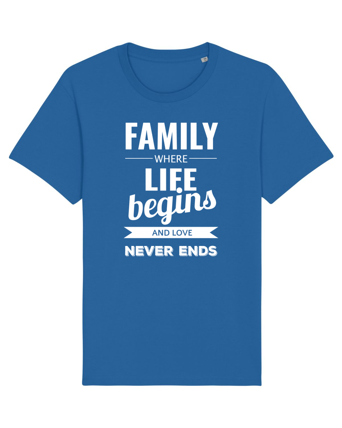 Tricou mânecă scurtă Unisex Rocker Royal Blue