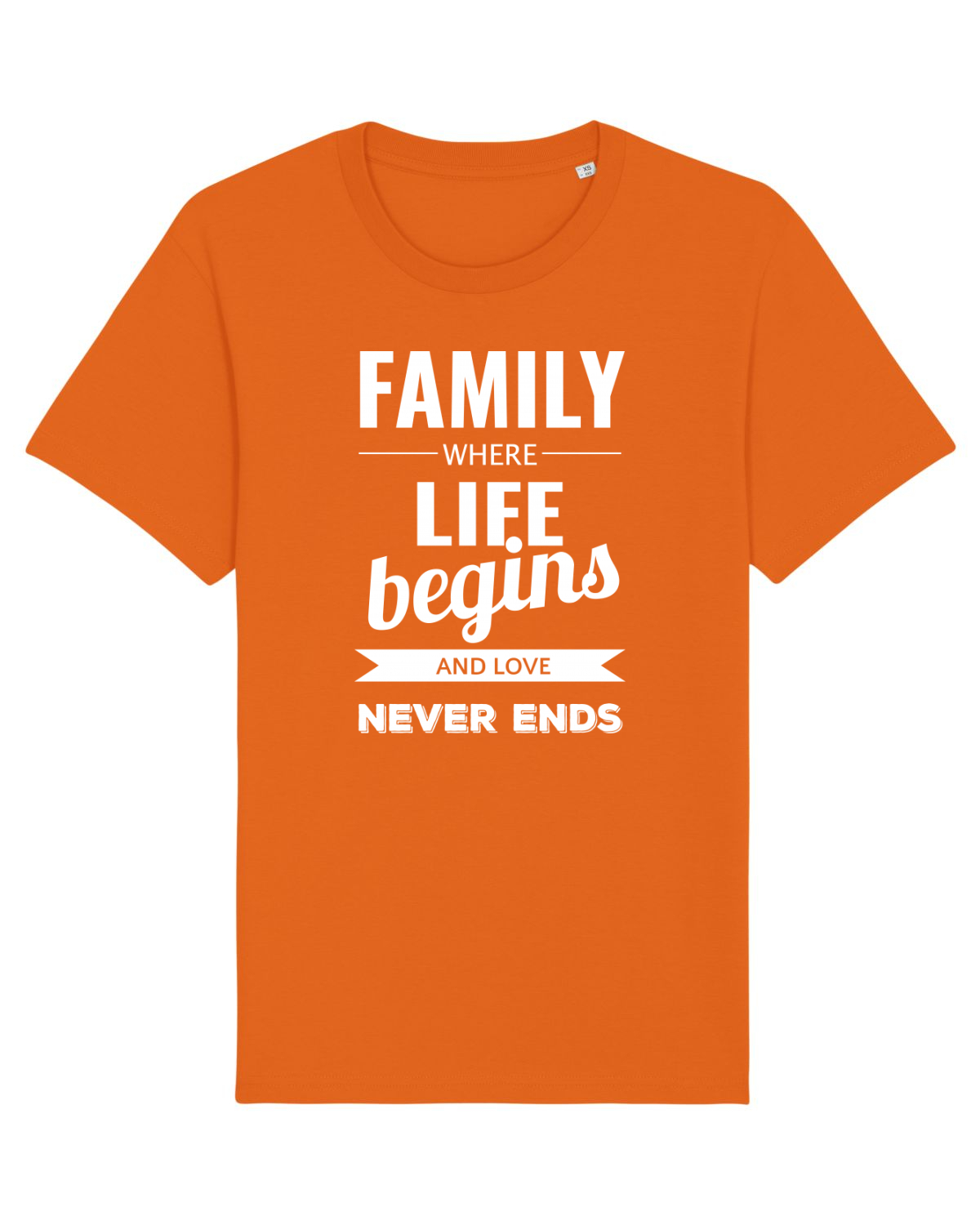 Tricou mânecă scurtă Unisex Rocker Bright Orange