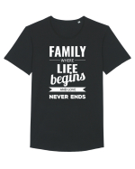 Tricou familist Tricou mânecă scurtă guler larg Bărbat Skater