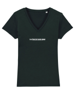 Ia-o încet, tot acolo ajungi  Tricou mânecă scurtă guler V Damă Evoker