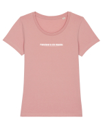 Profesional la stat degeaba  Tricou mânecă scurtă guler larg fitted Damă Expresser