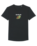 Slow life club  Tricou mânecă scurtă guler larg Bărbat Skater