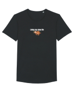 Living my slow life  Tricou mânecă scurtă guler larg Bărbat Skater