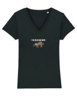 E ok să nu faci nimic  Tricou mânecă scurtă guler V Damă Evoker