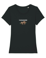 E ok să nu faci nimic  Tricou mânecă scurtă guler larg fitted Damă Expresser