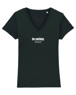 Do nothing feel good Tricou mânecă scurtă guler V Damă Evoker
