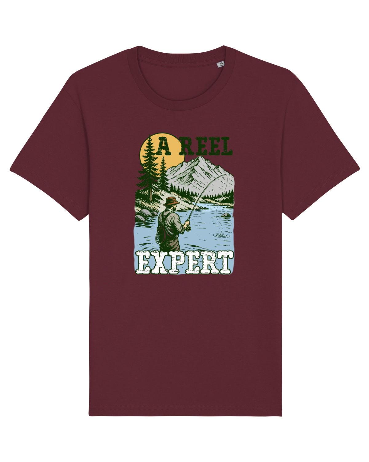 Tricou mânecă scurtă Unisex Rocker Burgundy