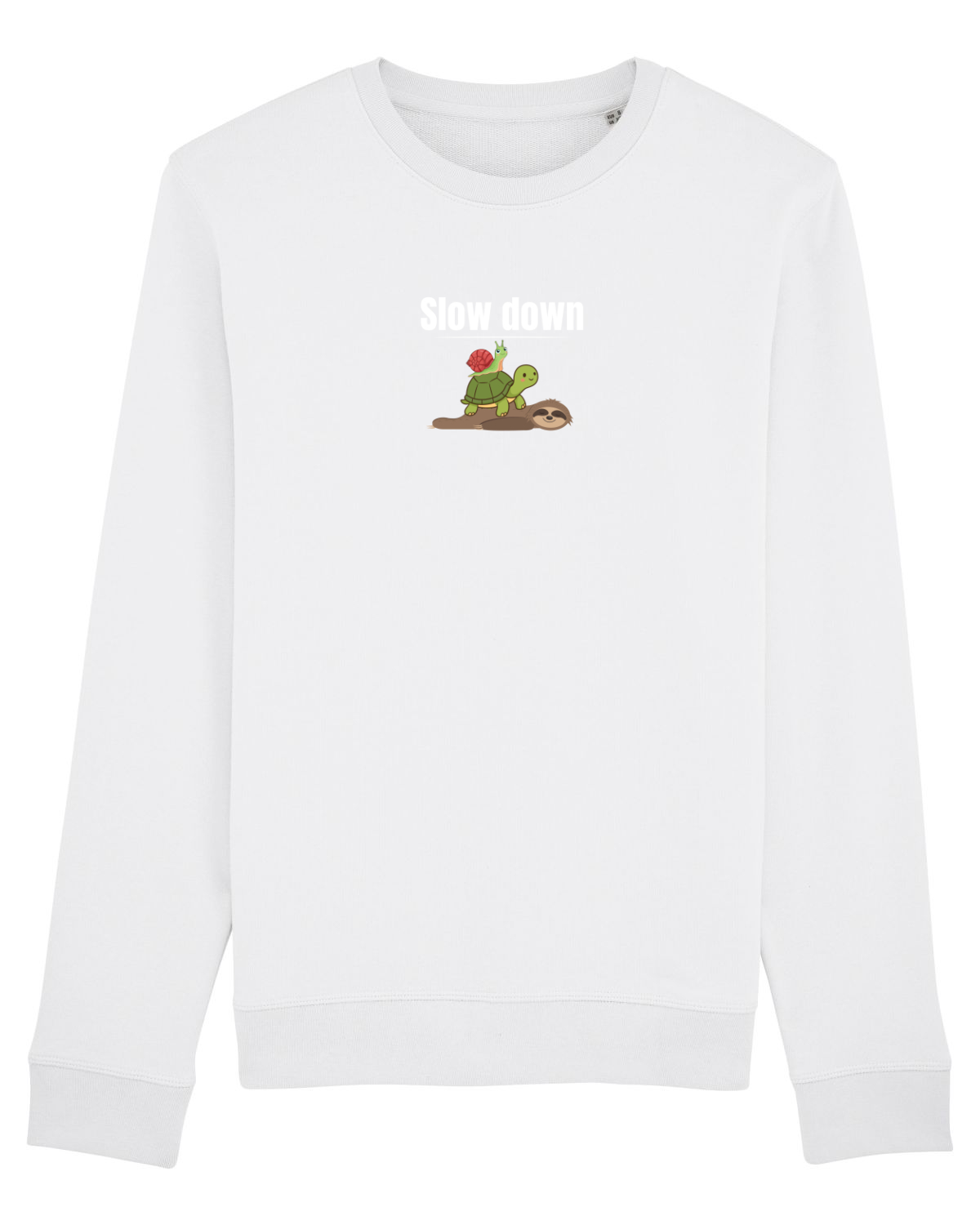 Bluză mânecă lungă Unisex Rise White