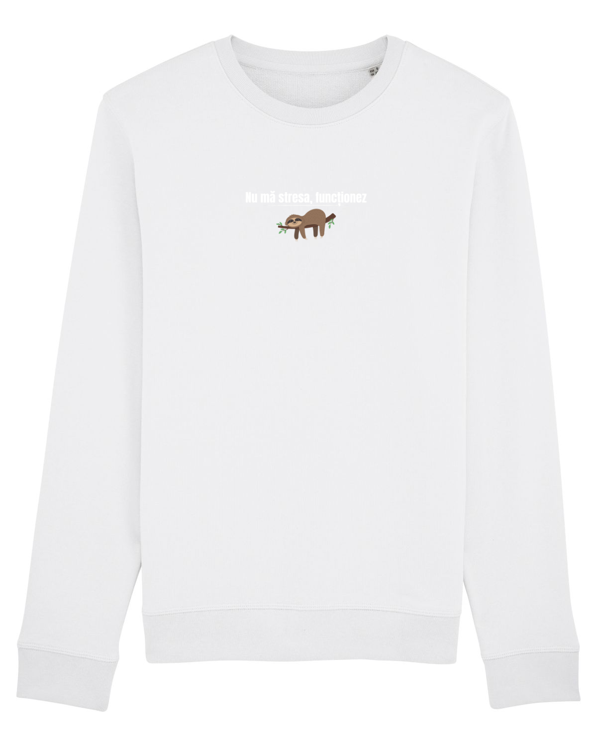 Bluză mânecă lungă Unisex Rise White