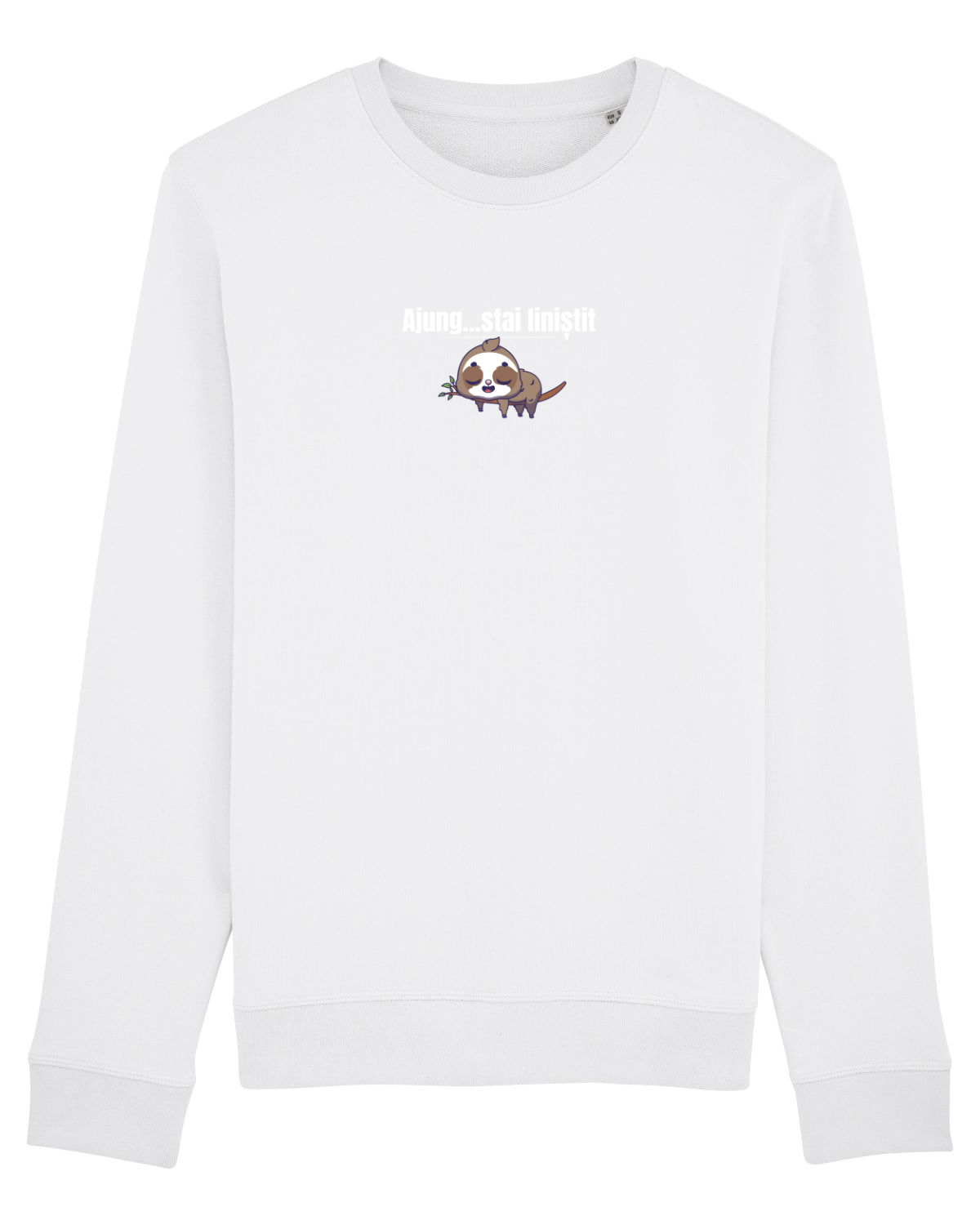 Bluză mânecă lungă Unisex Rise White