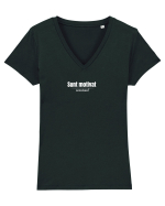 Sunt motivat...ocazional  Tricou mânecă scurtă guler V Damă Evoker