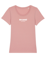 Idee genială... nerealizată  Tricou mânecă scurtă guler larg fitted Damă Expresser