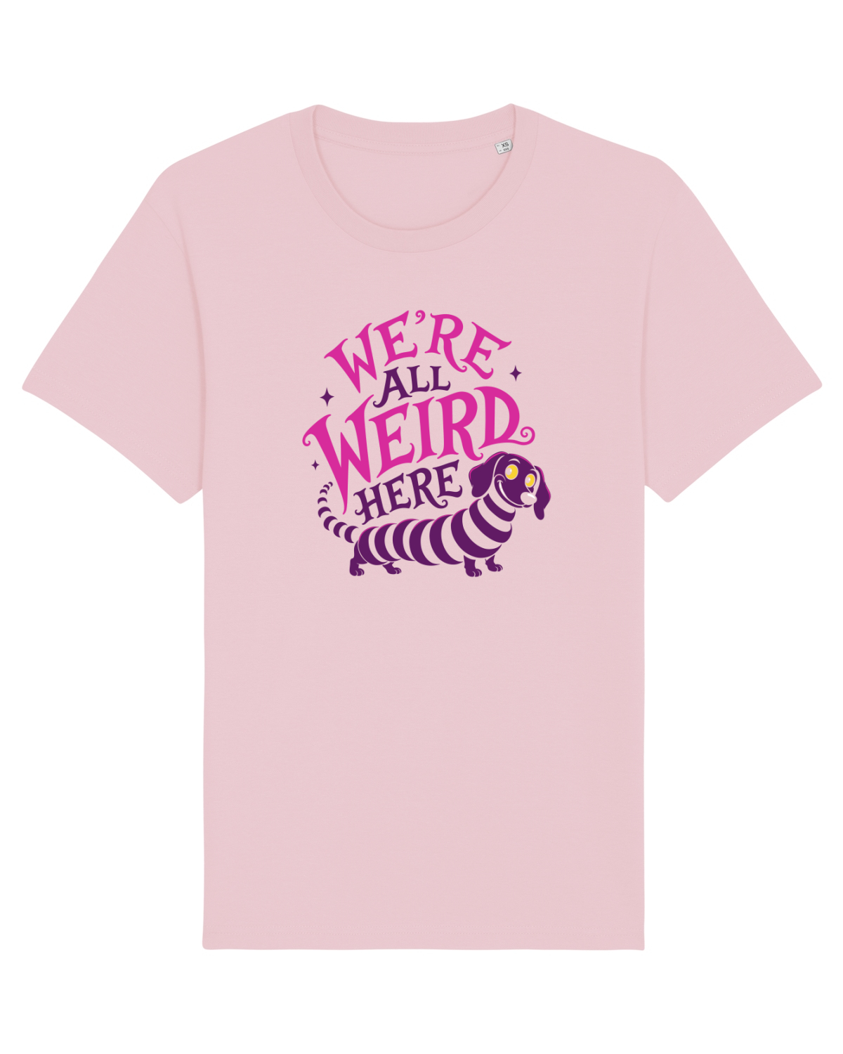 Tricou mânecă scurtă Unisex Rocker Cotton Pink
