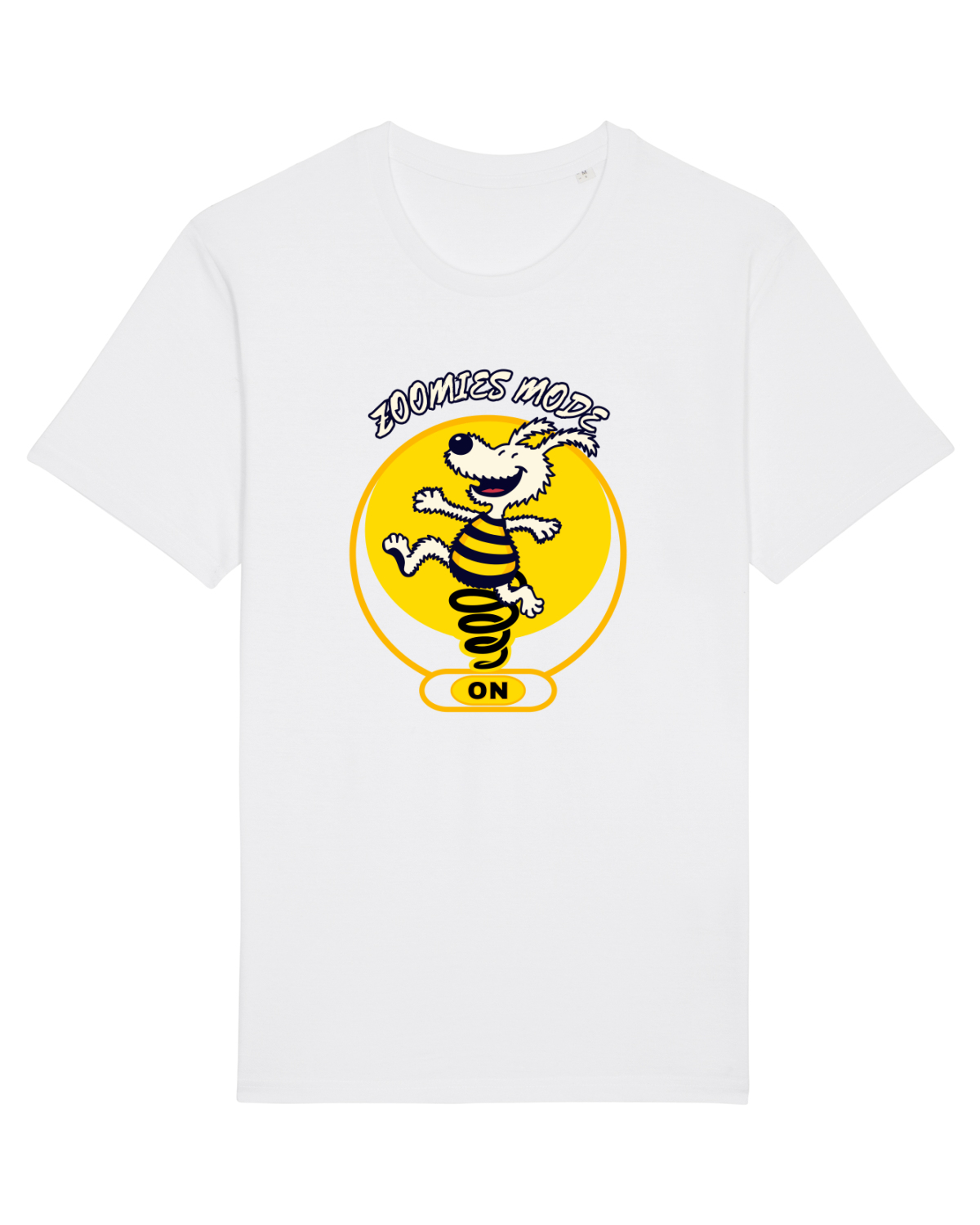 Tricou mânecă scurtă Unisex Rocker White