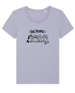 Ew People Tricou mânecă scurtă guler larg fitted Damă Expresser