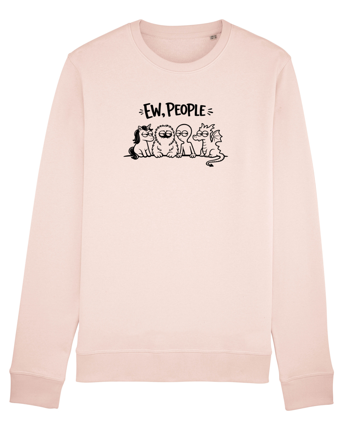 Bluză mânecă lungă Unisex Rise Candy Pink