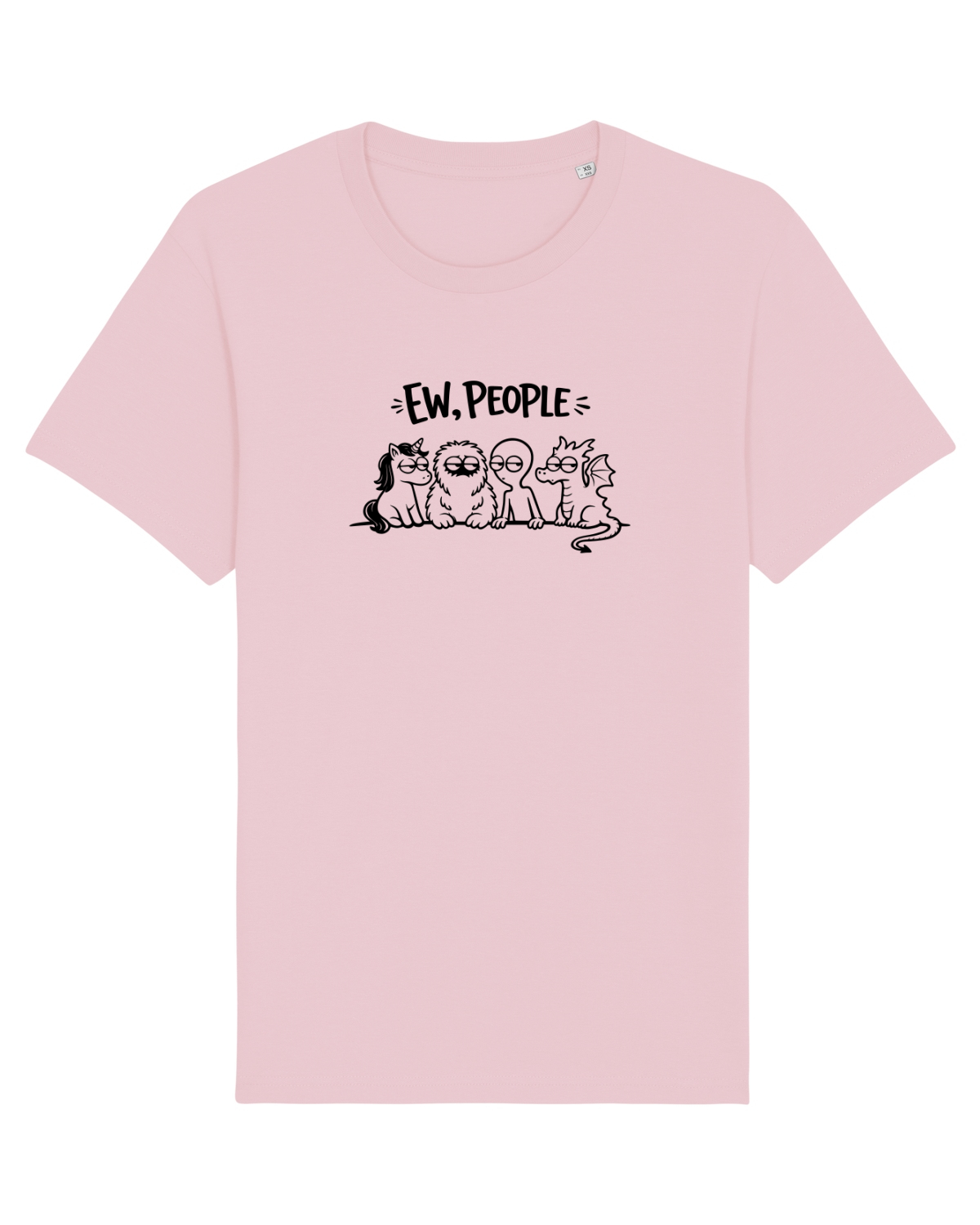 Tricou mânecă scurtă Unisex Rocker Cotton Pink
