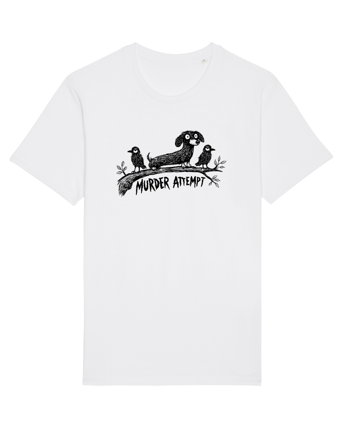 Tricou mânecă scurtă Unisex Rocker White