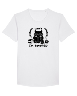 Can’t I’m Booked – Pisică iubitoare de cărți Tricou mânecă scurtă guler larg Bărbat Skater