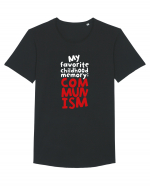 My favourite childhood memory: Communism (white) Tricou mânecă scurtă guler larg Bărbat Skater