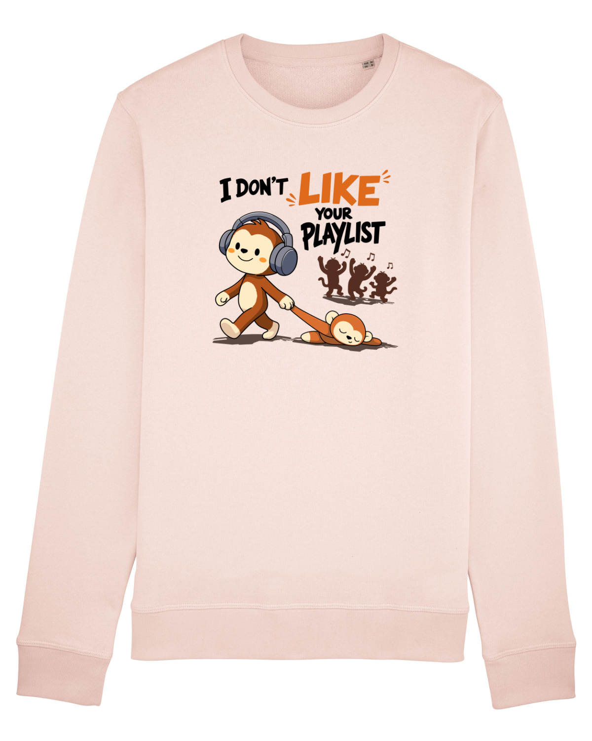 Bluză mânecă lungă Unisex Rise Candy Pink