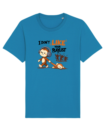 I Don’t Like Your Playlist – Maimuță amuzantă cu mesaj funny Tricou mânecă scurtă Unisex Rocker