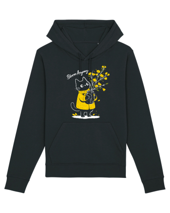 Bloom Anyway – Pisică drăguță cu flori galbene Black