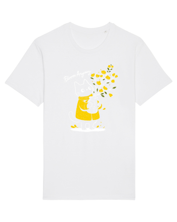 Bloom Anyway – Pisică drăguță cu flori galbene White