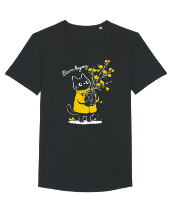 Bloom Anyway – Pisică drăguță cu flori galbene Black
