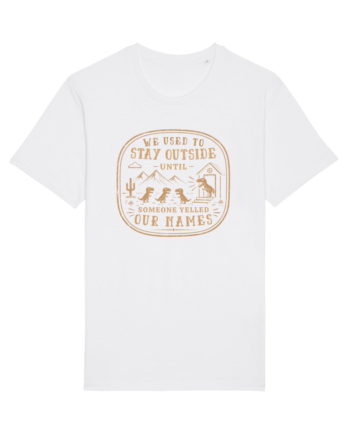 Tricou mânecă scurtă Unisex Rocker White