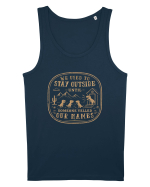 We Used To Stay Outside – Funny Dinosaur Retro Shirt Maiou Bărbat Runs