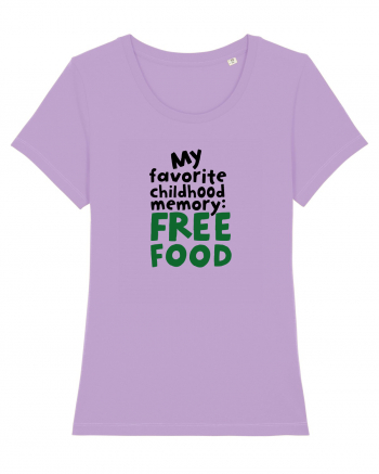 My favourite childhood memory: Free Food (black) Lavender Dawn