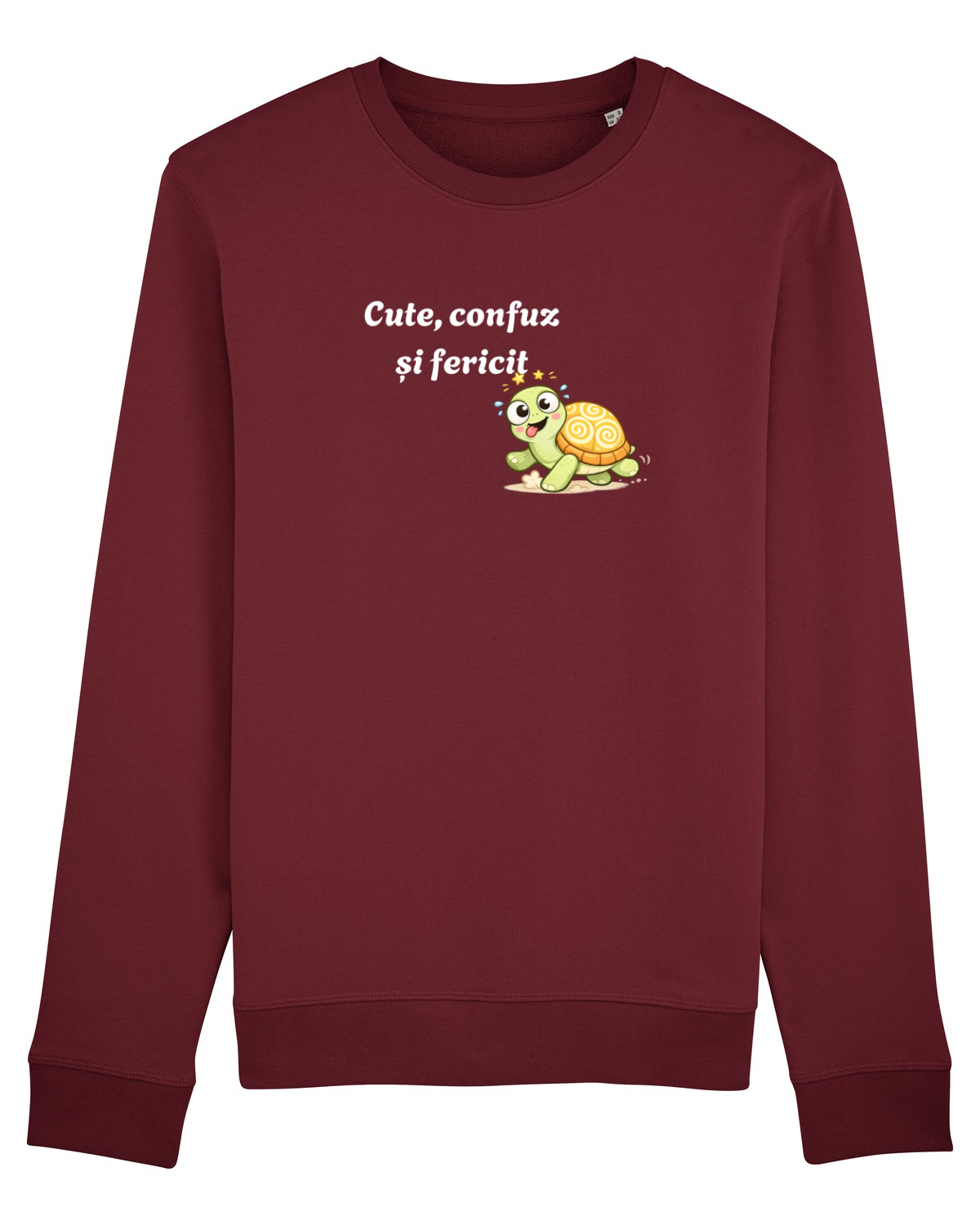 Bluză mânecă lungă Unisex Rise Burgundy
