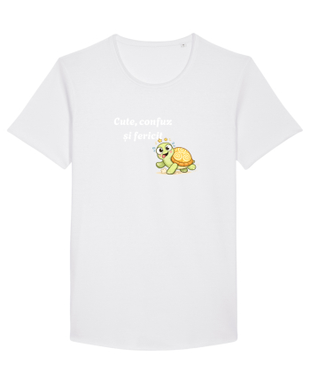 Cute,confuz și fericit  White