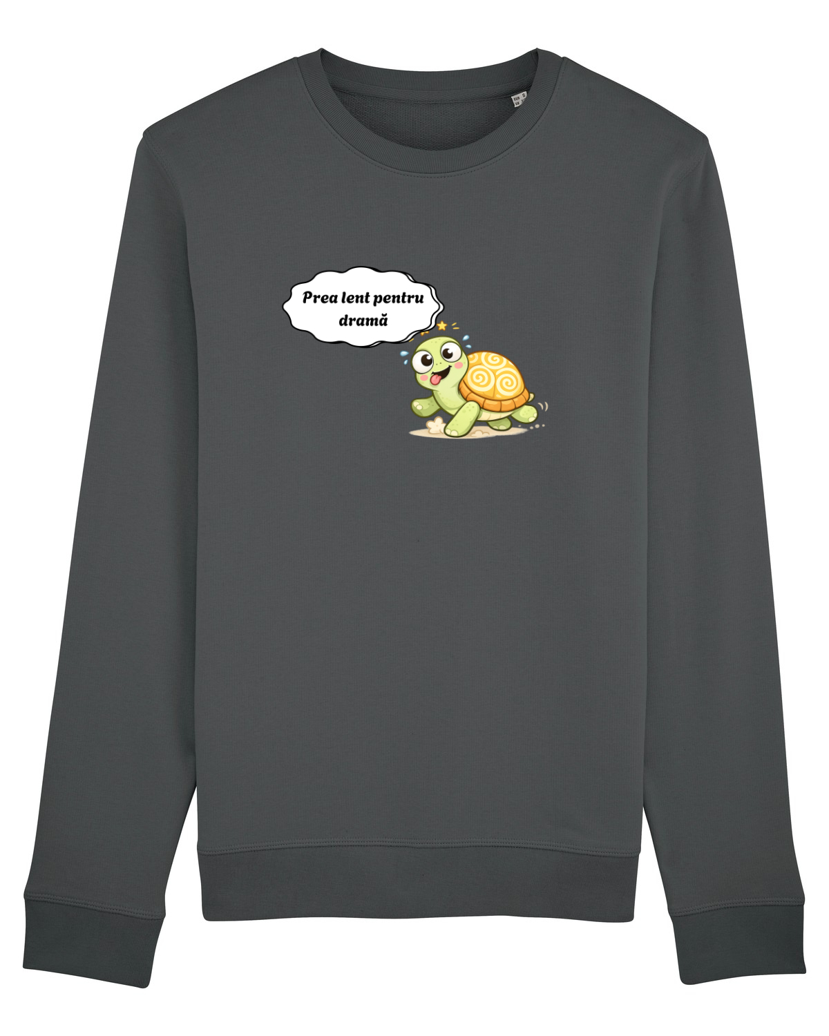 Bluză mânecă lungă Unisex Rise Anthracite