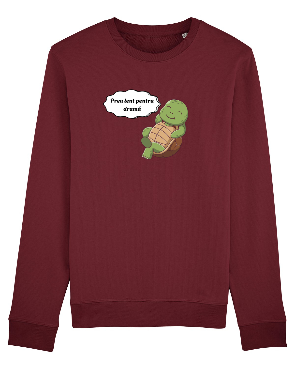 Bluză mânecă lungă Unisex Rise Burgundy