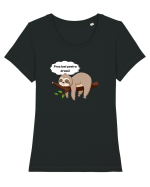 Prea lent pentru dramă  Tricou mânecă scurtă guler larg fitted Damă Expresser