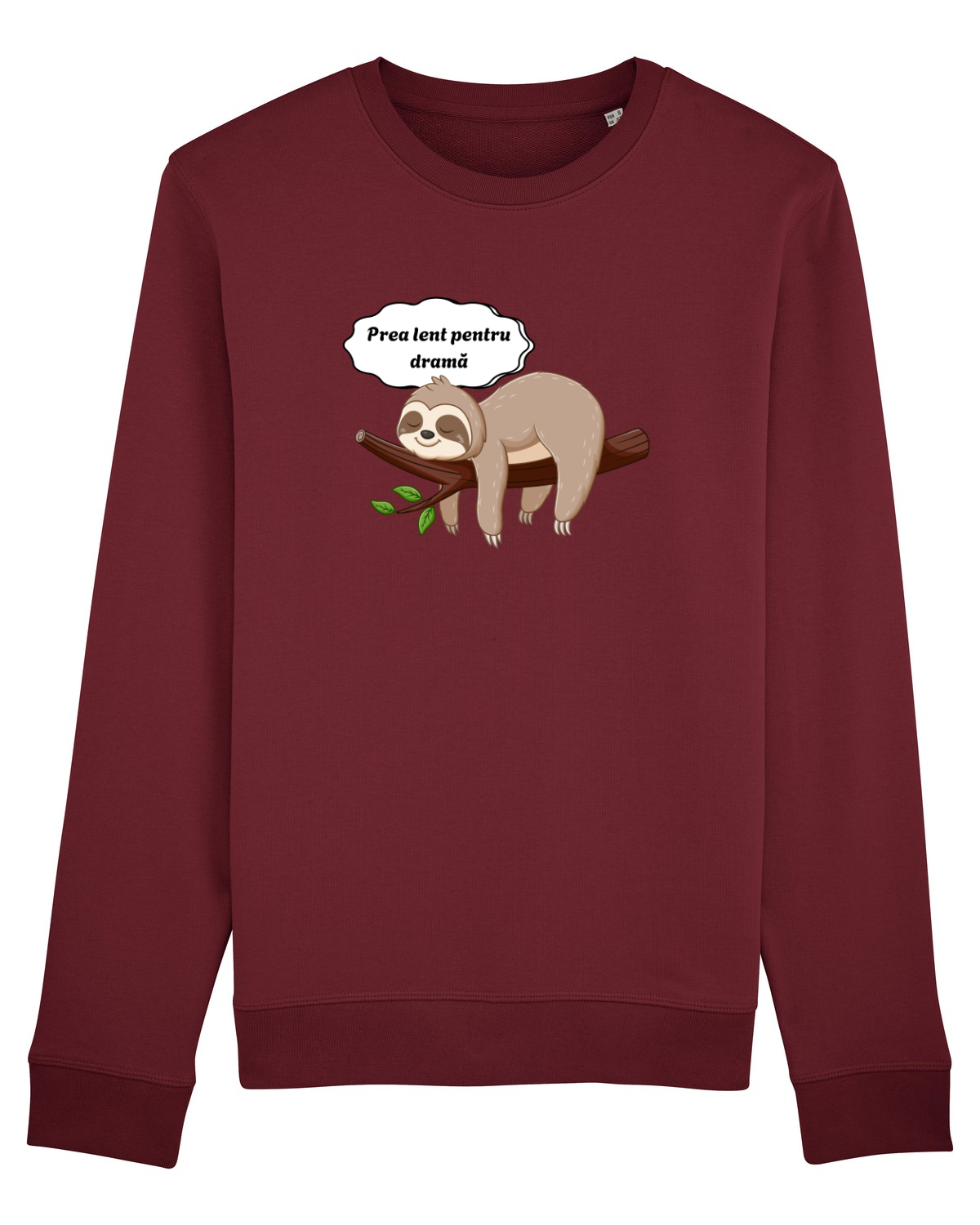 Bluză mânecă lungă Unisex Rise Burgundy