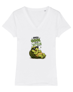 Prea cool pentru viteză! Tricou mânecă scurtă guler V Damă Evoker