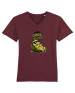 Prea cool pentru viteză! Tricou mânecă scurtă guler V Bărbat Presenter