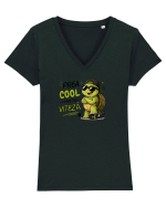 Prea cool pentru viteză! Tricou mânecă scurtă guler V Damă Evoker