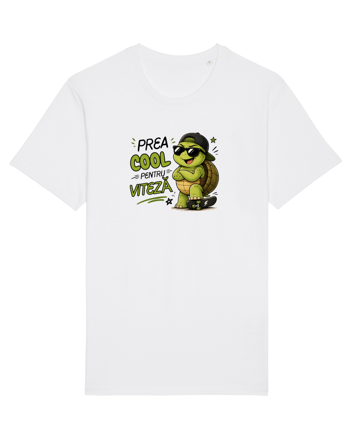 Tricou mânecă scurtă Unisex Rocker White