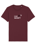Can't  Tricou mânecă scurtă Unisex Rocker