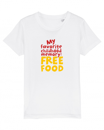 My favourite childhood memory: Free Food (color) White