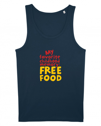 My favourite childhood memory: Free Food (color) Navy