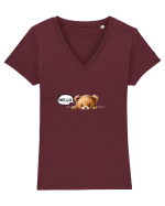 Hello Tricou mânecă scurtă guler V Damă Evoker