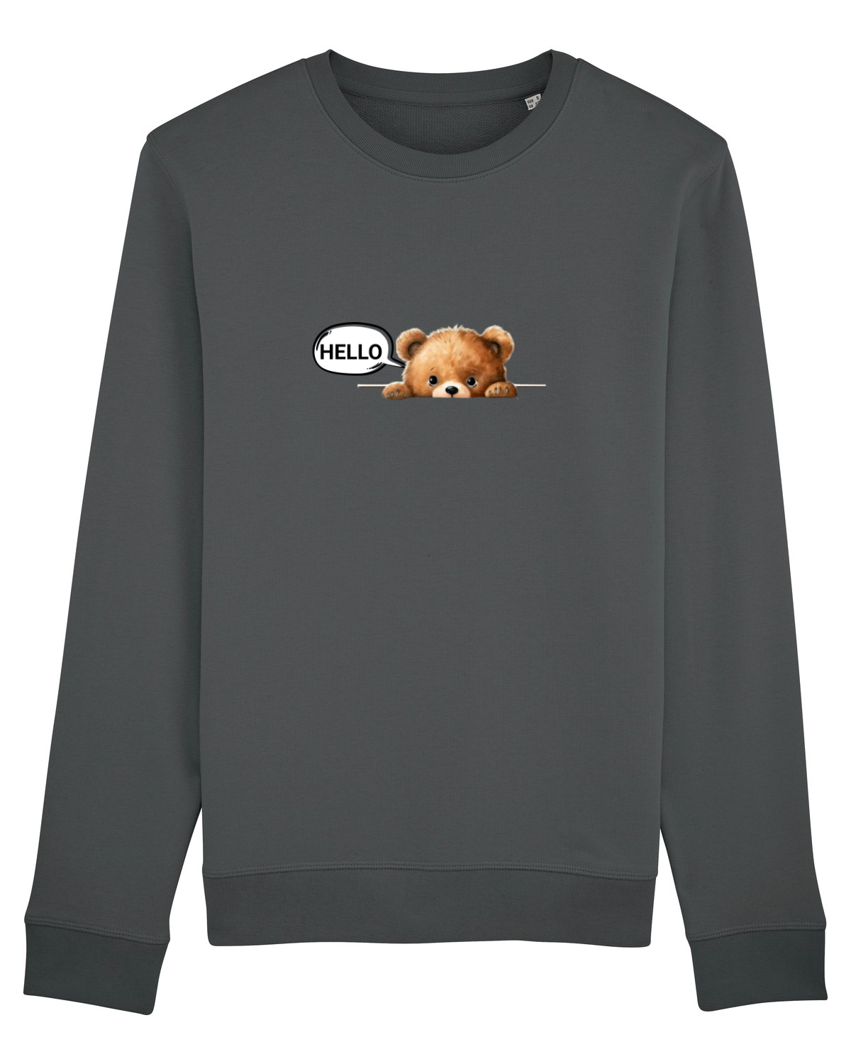 Bluză mânecă lungă Unisex Rise Anthracite