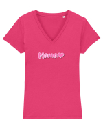 Mama Tricou mânecă scurtă guler V Damă Evoker