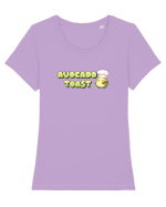 Avocado toast  Tricou mânecă scurtă guler larg fitted Damă Expresser